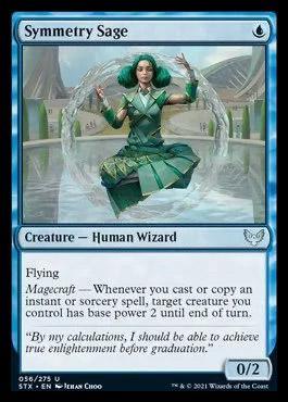 Magic: The Gathering MTG Single Symmetry Sage [Strixhaven: School of Mages]