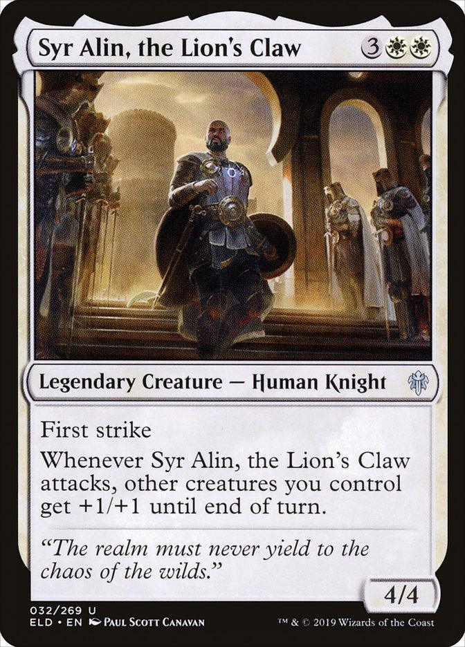 Magic: The Gathering MTG Single Syr Alin, the Lion's Claw [Throne of Eldraine]