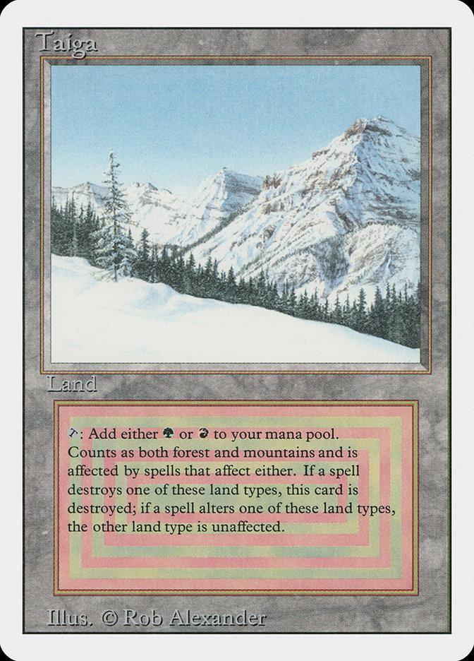 Magic: The Gathering MTG Single Taiga [Revised Edition]