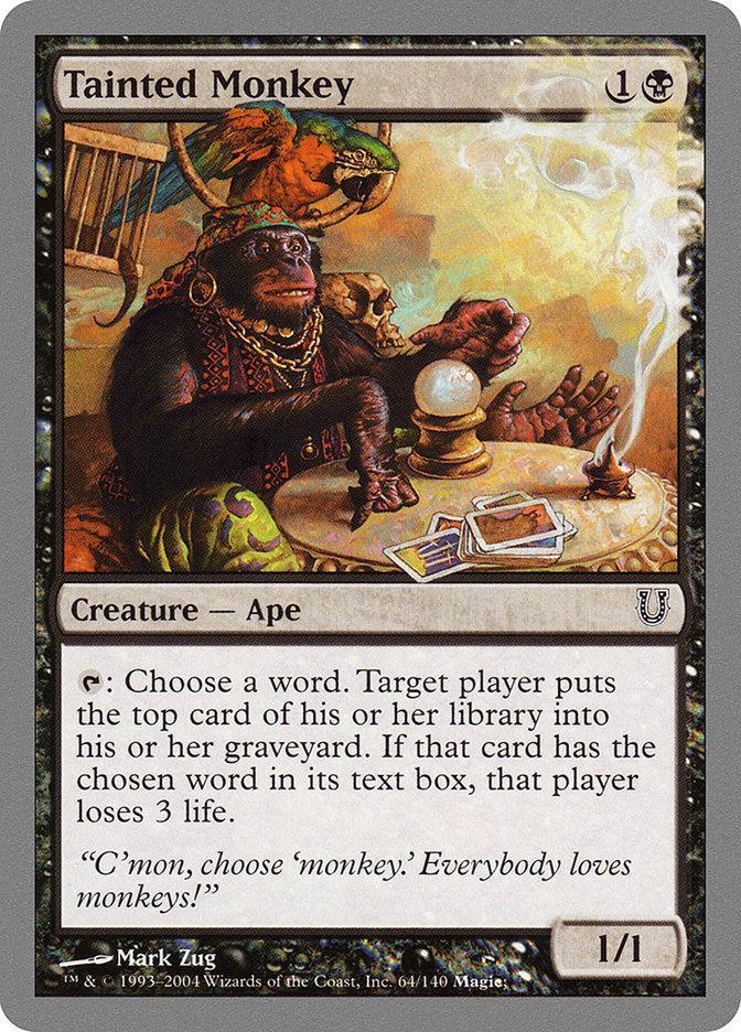 Magic: The Gathering MTG Single Tainted Monkey [Unhinged]