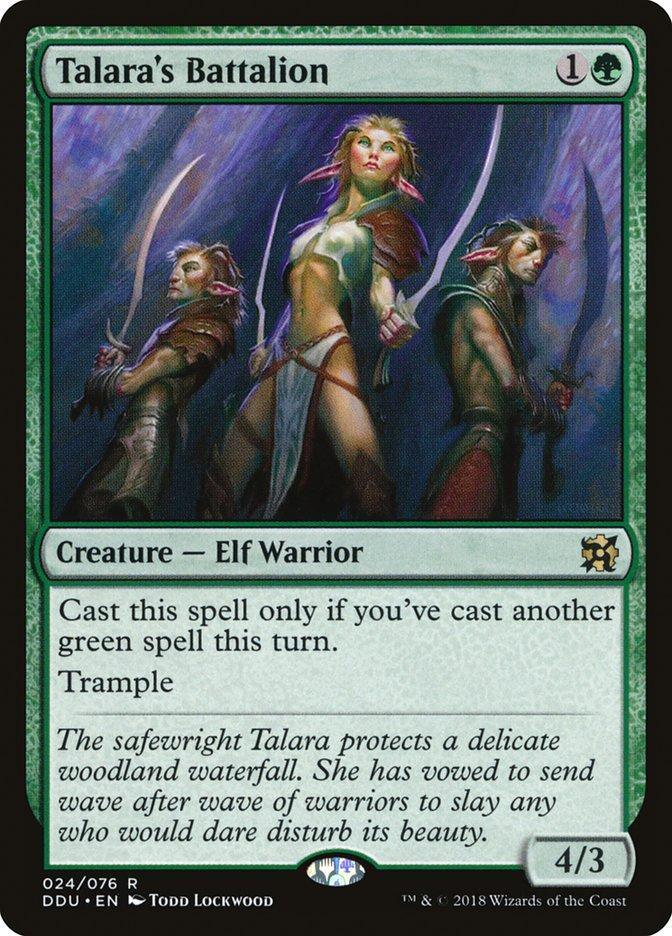Magic: The Gathering MTG Single Talara's Battalion [Duel Decks: Elves vs. Inventors]