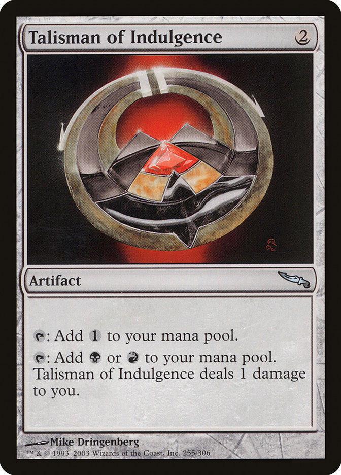 Magic: The Gathering MTG Single Talisman of Indulgence [Mirrodin]