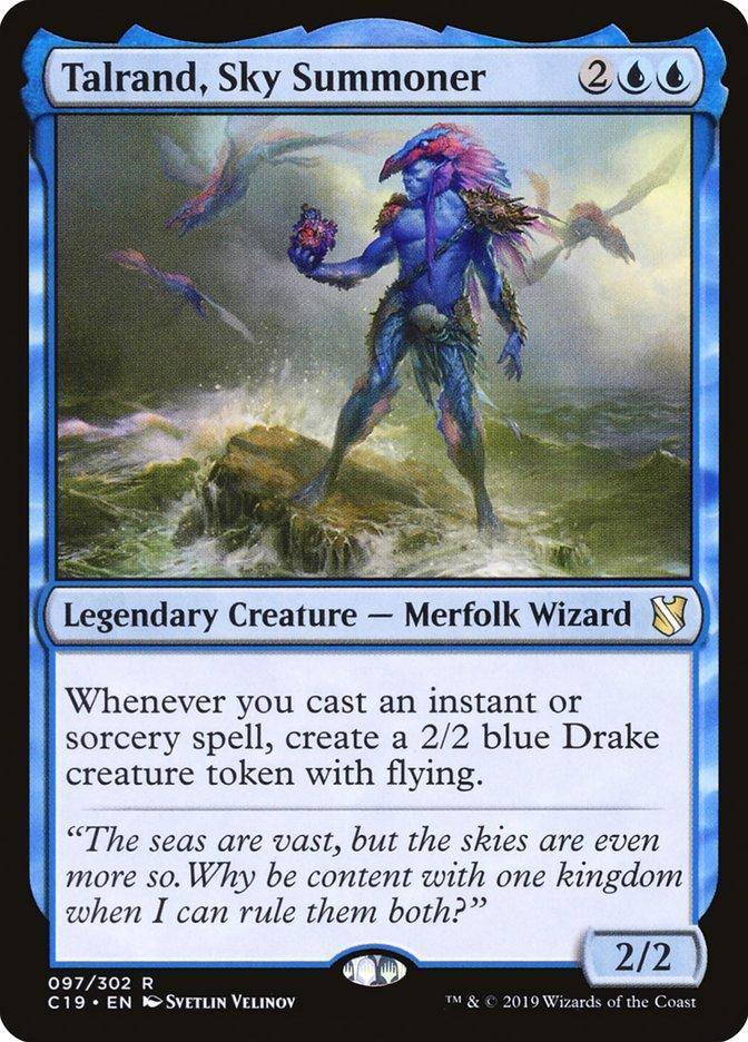 Magic: The Gathering MTG Single Talrand, Sky Summoner [Commander 2019]
