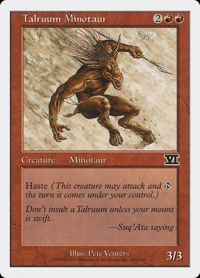 Magic: The Gathering MTG Single Talruum Minotaur [Classic Sixth Edition]