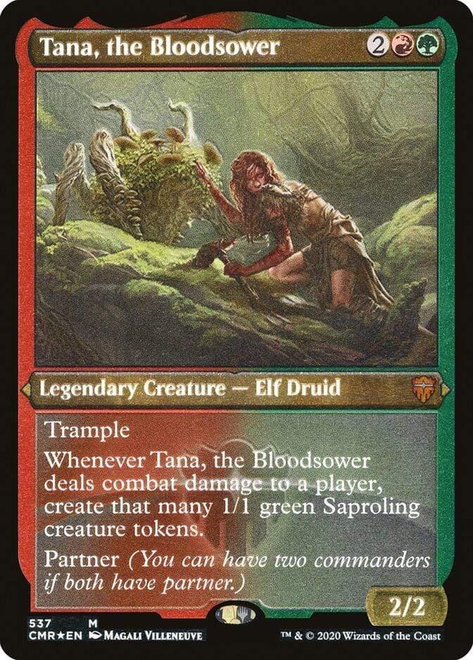 Magic: The Gathering MTG Single Tana, the Bloodsower [Commander Legends Etched]