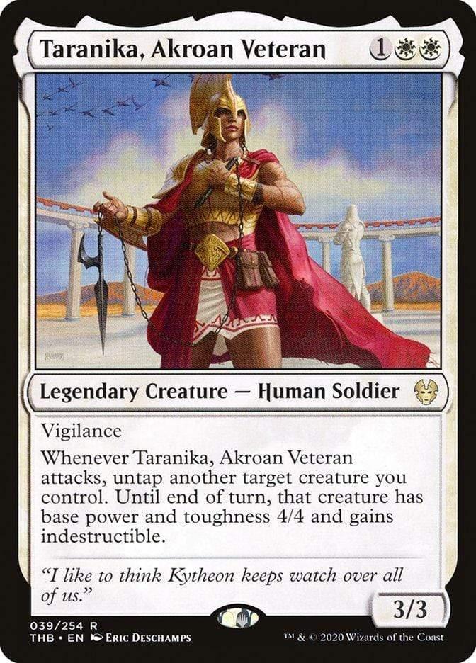 Magic: The Gathering MTG Single Taranika, Akroan Veteran [Theros Beyond Death]