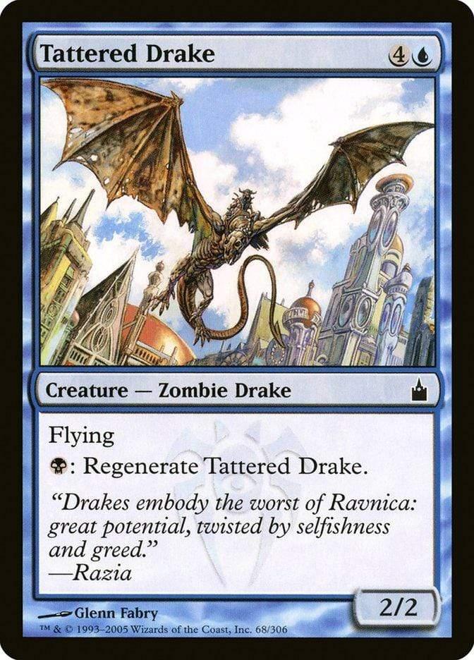 Magic: The Gathering MTG Single Tattered Drake [Ravnica: City of Guilds]