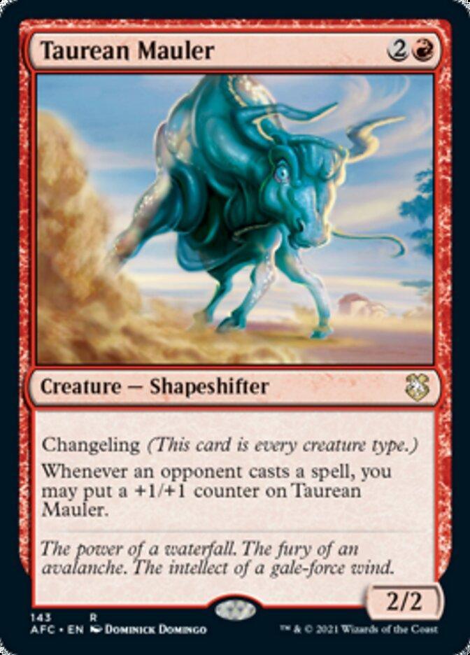 Magic: The Gathering MTG Single Taurean Mauler [Dungeons & Dragons: Adventures in the Forgotten Realms Commander]