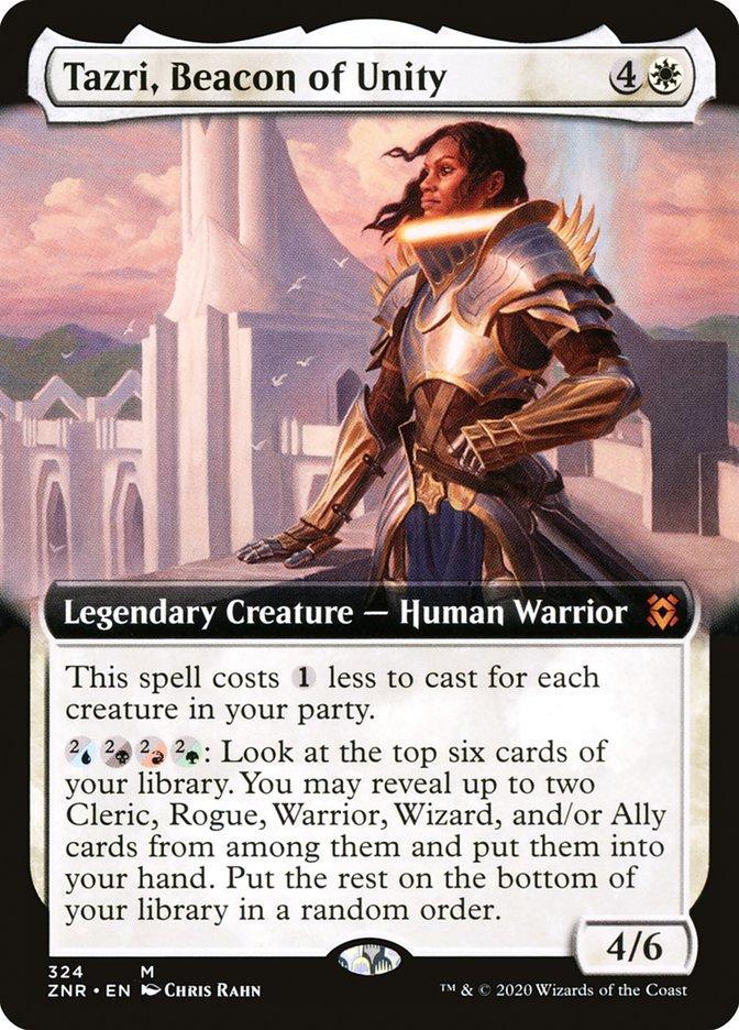 Magic: The Gathering MTG Single Tazri, Beacon of Unity (Extended) [Zendikar Rising Extended Art]