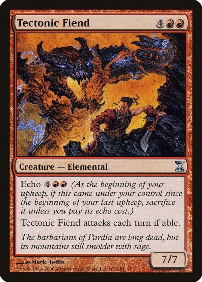 Magic: The Gathering MTG Single Tectonic Fiend [Time Spiral]