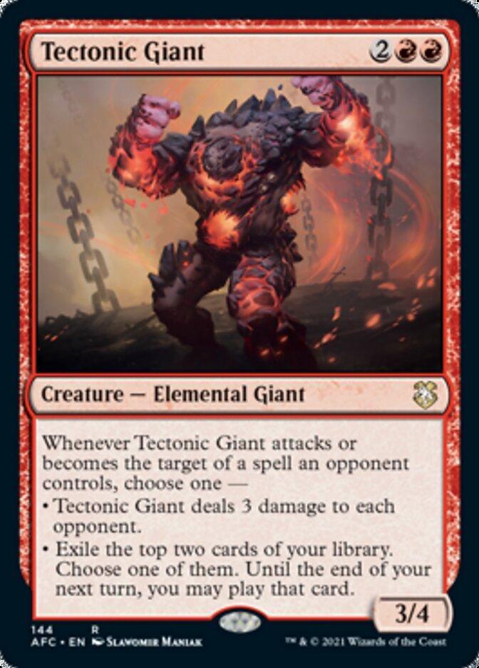 Magic: The Gathering MTG Single Tectonic Giant [Dungeons & Dragons: Adventures in the Forgotten Realms Commander]