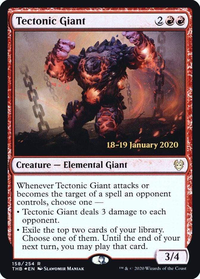 Magic: The Gathering MTG Single Tectonic Giant [Theros Beyond Death Prerelease Promos]