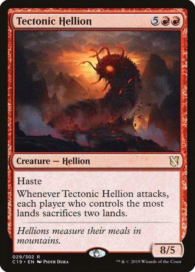 Magic: The Gathering MTG Single Tectonic Hellion [Commander 2019]