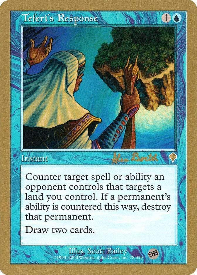 Magic: The Gathering MTG Single Teferi's Response (Alex Borteh) (SB) [World Championship Decks 2001]