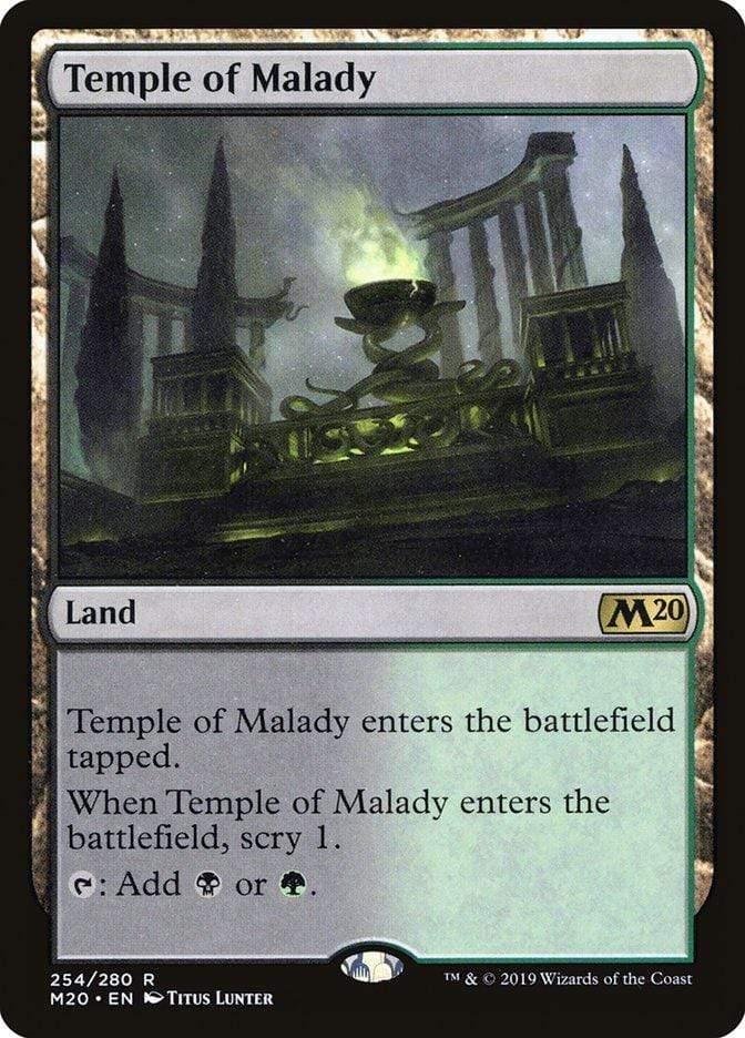 Magic: The Gathering MTG Single Temple of Malady [Core Set 2020]