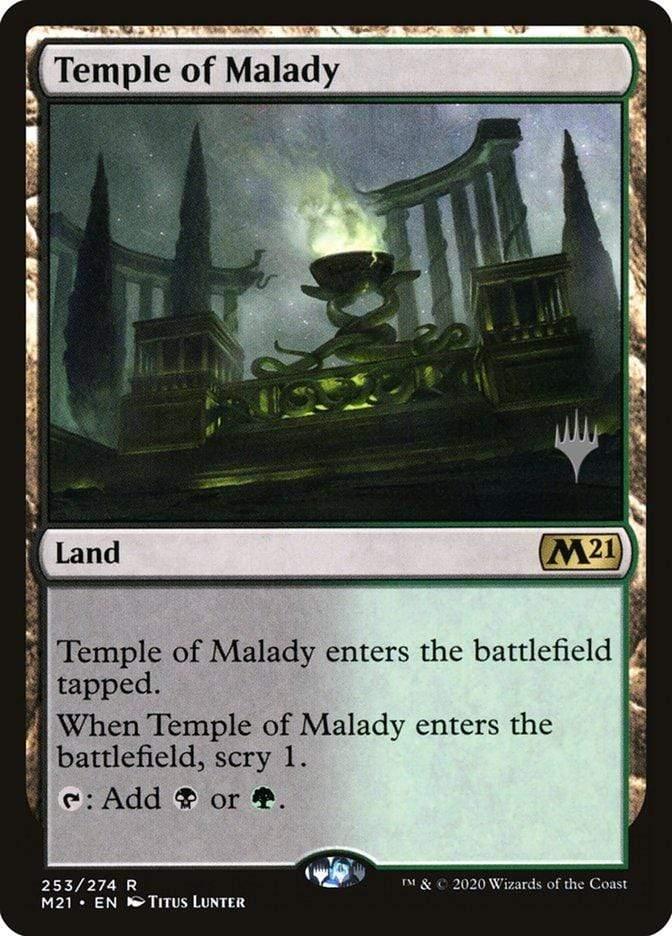 Magic: The Gathering MTG Single Temple of Malady (Promo Pack) [Core Set 2021 Promos]