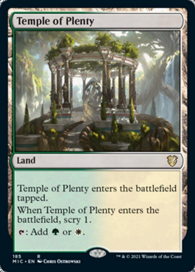 Magic: The Gathering MTG Single Temple of Plenty [Innistrad: Midnight Hunt Commander]