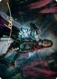 Magic: The Gathering MTG Single Tergrid, God of Fright Art Card (Gold-Stamped Signature) [Kaldheim: Art Series]