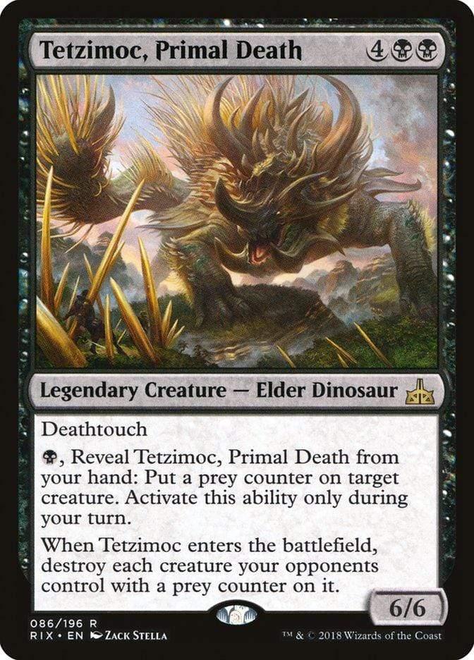 Magic: The Gathering MTG Single Tetzimoc, Primal Death [Rivals of Ixalan]
