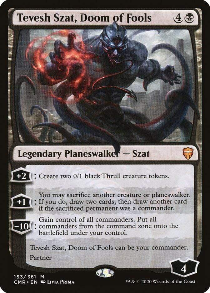 Magic: The Gathering MTG Single Tevesh Szat, Doom of Fools [Commander Legends]