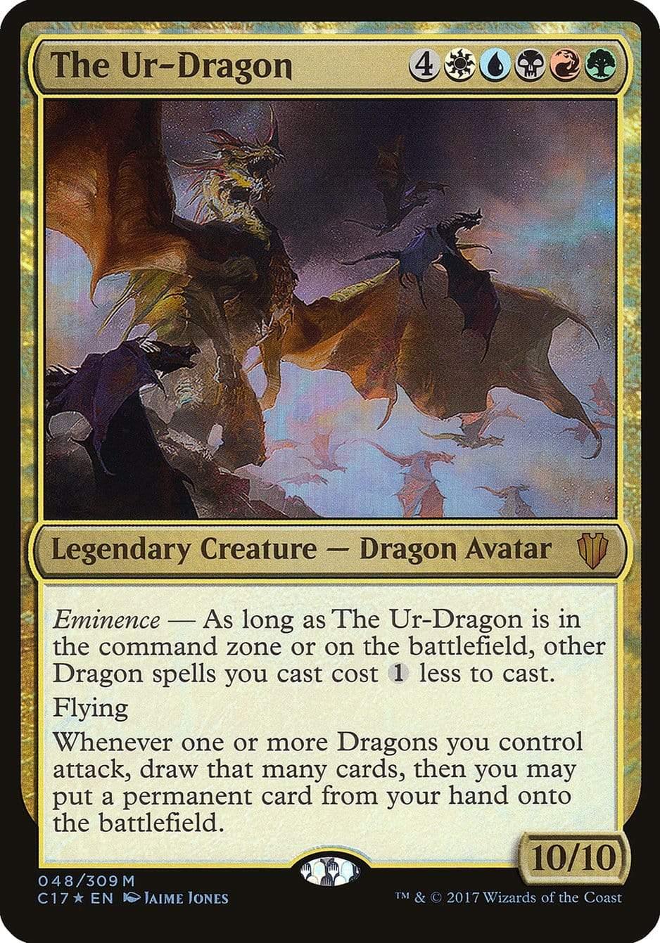 Magic: The Gathering MTG Single The Ur-Dragon (Oversized) [Commander 2017 Oversized]