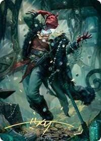 Magic: The Gathering MTG Single Tibalt, Cosmic Impostor Art Card (Gold-Stamped Signature) [Kaldheim: Art Series]