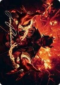 Magic: The Gathering MTG Single Tibalt's Trickery Art Card (Gold-Stamped Signature) [Kaldheim: Art Series]