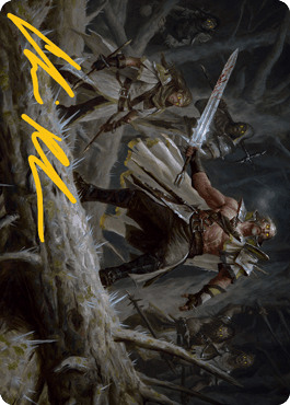 Magic: The Gathering MTG Single Tovolar, Dire Overlord 1 Art Card (Gold-Stamped Signature) [Innistrad: Midnight Hunt Art Series]