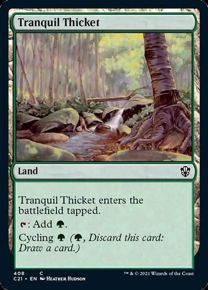 Magic: The Gathering MTG Single Tranquil Thicket [Commander 2021]