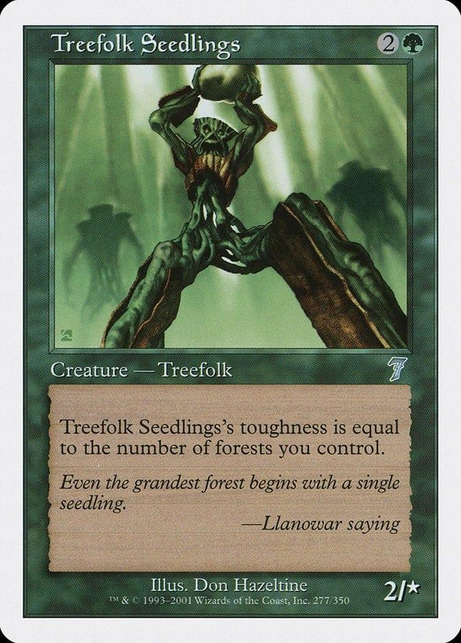 Magic: The Gathering MTG Single Treefolk Seedlings [Seventh Edition]