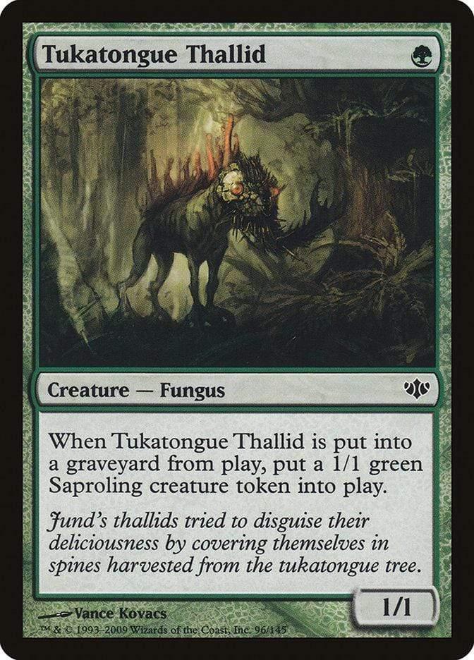 Magic: The Gathering MTG Single Tukatongue Thallid [Conflux]