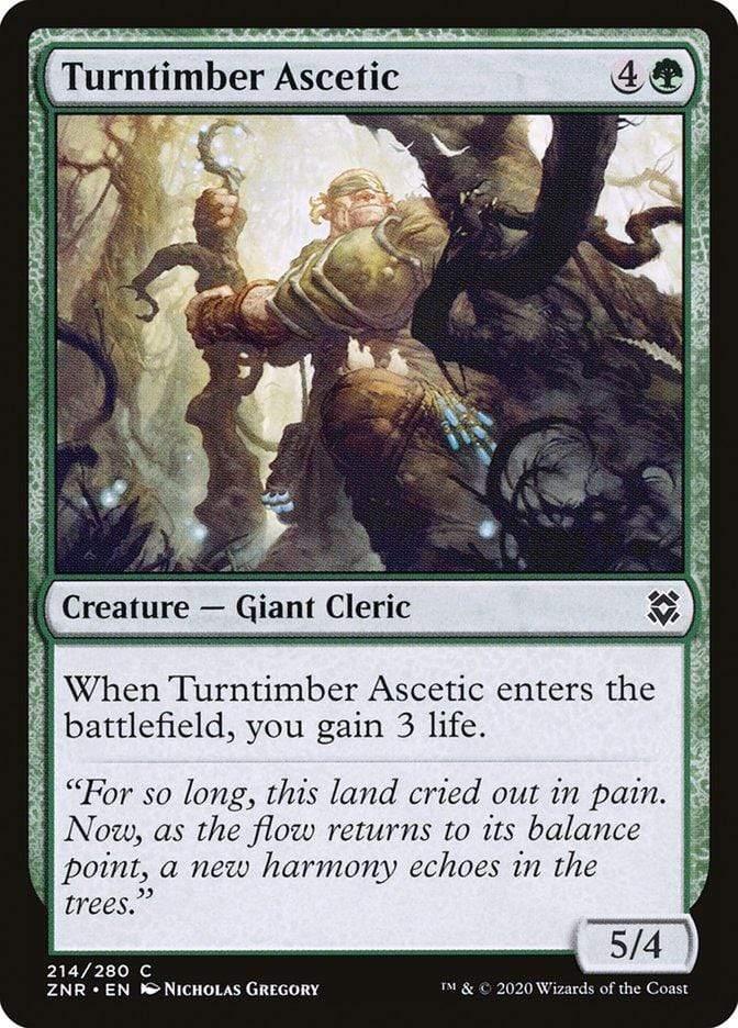 Magic: The Gathering MTG Single Turntimber Ascetic [Zendikar Rising]