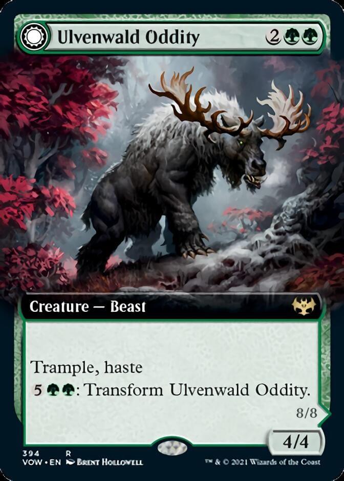 Magic: The Gathering MTG Single Ulvenwald Oddity // Ulvenwald Behemoth (Extended) [Innistrad: Crimson Vow]