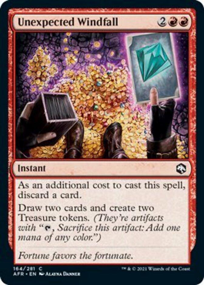 Magic: The Gathering MTG Single Unexpected Windfall [Dungeons & Dragons: Adventures in the Forgotten Realms]