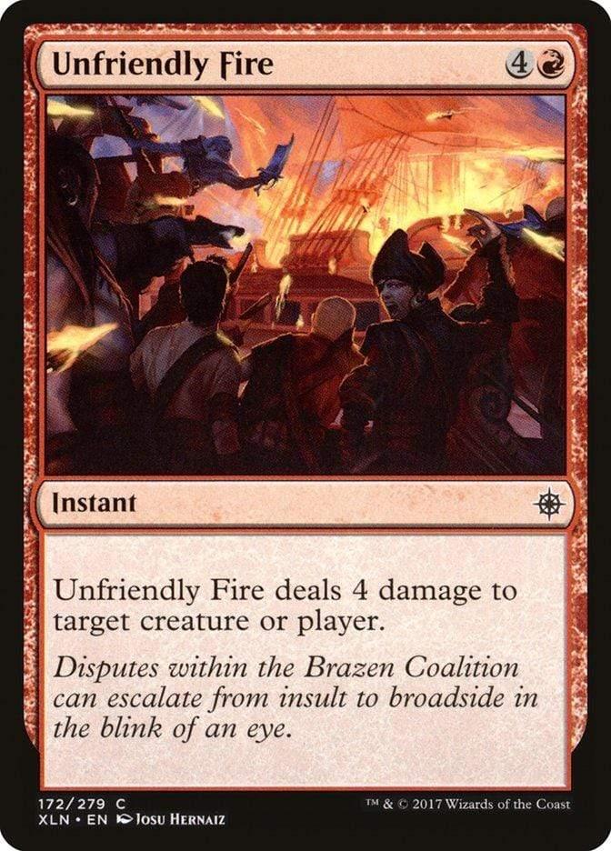 Magic: The Gathering MTG Single Unfriendly Fire [Ixalan]