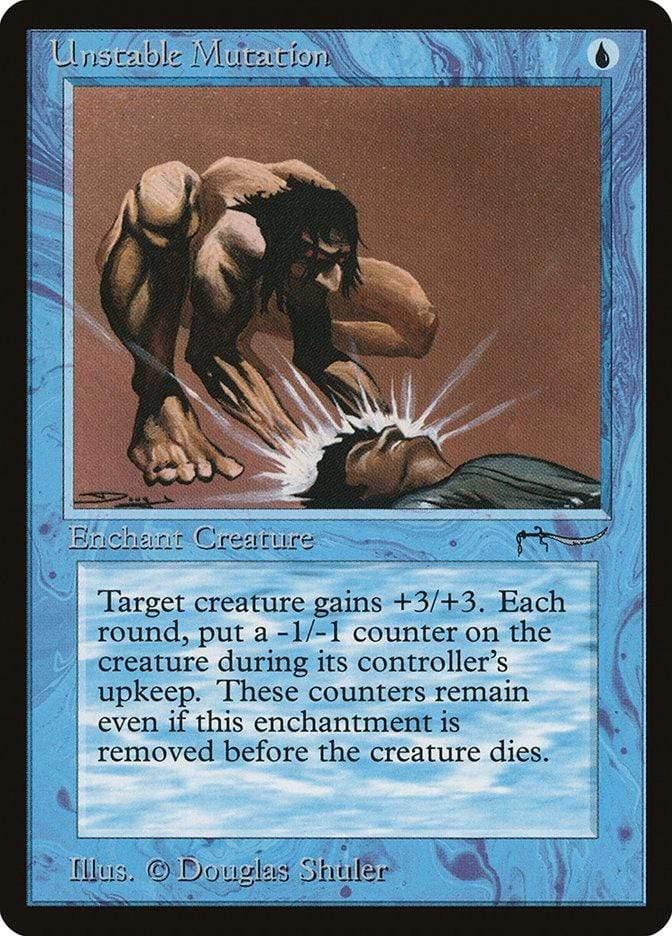 Magic: The Gathering MTG Single Unstable Mutation [Arabian Nights]