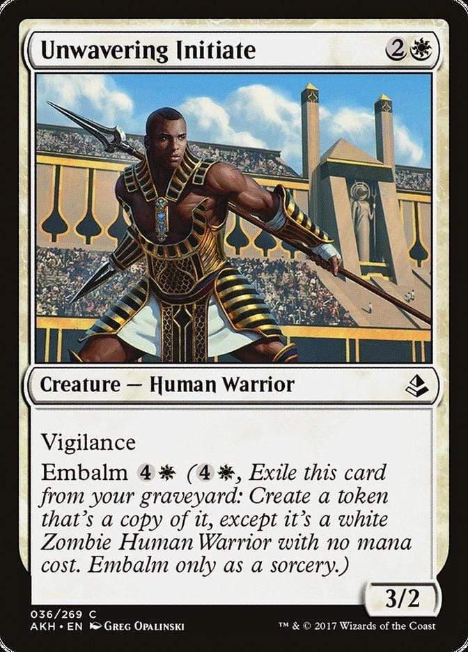 Magic: The Gathering MTG Single Unwavering Initiate [Amonkhet]