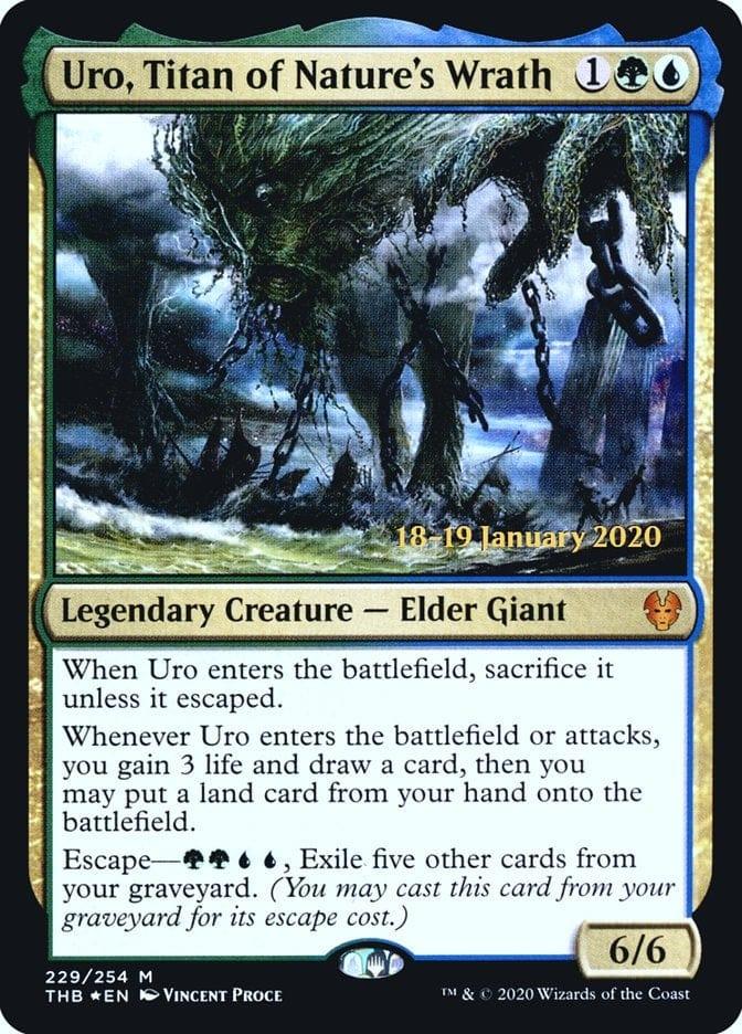 Magic: The Gathering MTG Single Uro, Titan of Nature's Wrath [Theros Beyond Death Prerelease Promos]