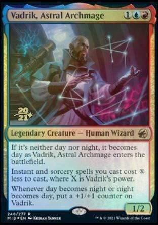 Magic: The Gathering MTG Single Vadrik, Astral Archmage [Innistrad: Midnight Hunt Prerelease Promos]