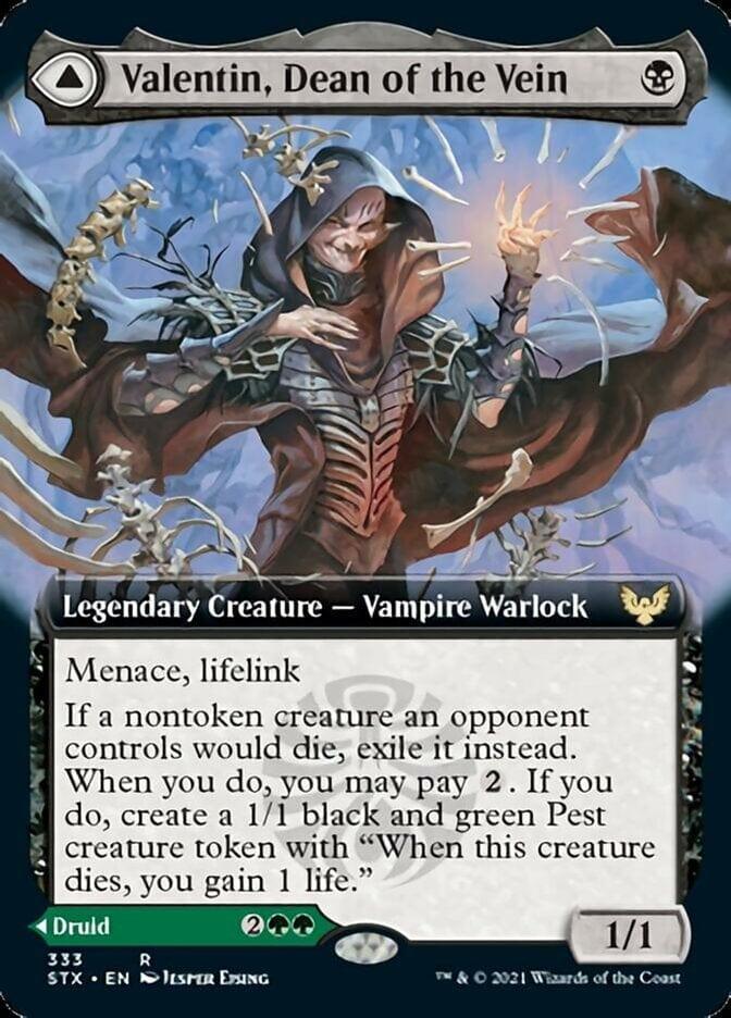 Magic: The Gathering MTG Single Valentin, Dean of the Vein // Lisette, Dean of the Root (Extended) [Strixhaven: School of Mages]