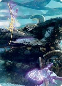Magic: The Gathering MTG Single Valki, God of Lies Art Card (Gold-Stamped Signature) [Kaldheim: Art Series]