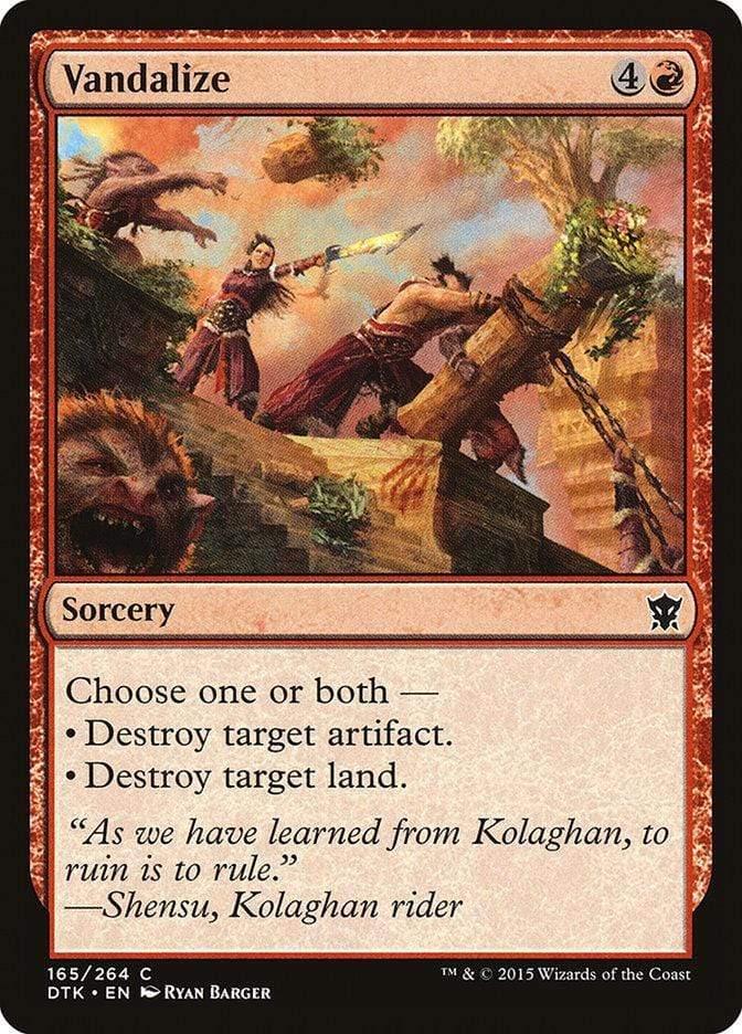 Magic: The Gathering MTG Single Vandalize [Dragons of Tarkir]