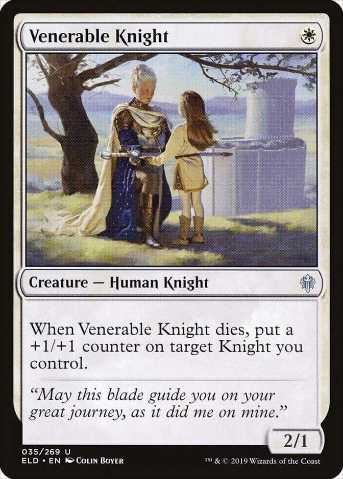 Magic: The Gathering MTG Single Venerable Knight [Throne of Eldraine]