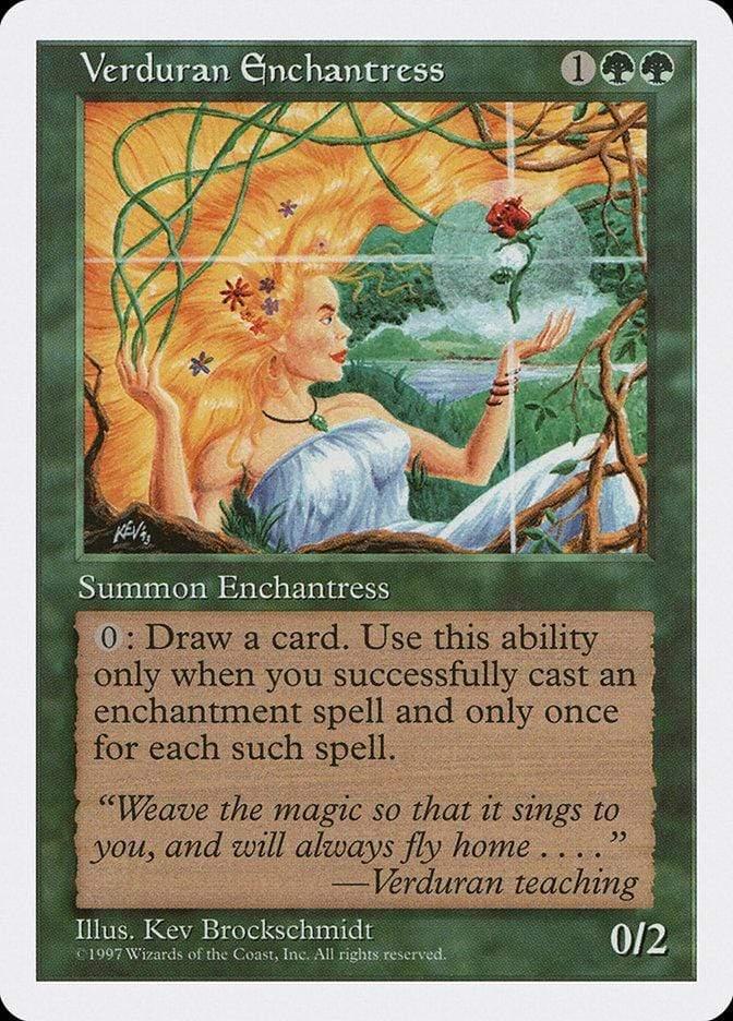 Magic: The Gathering MTG Single Verduran Enchantress [Fifth Edition]