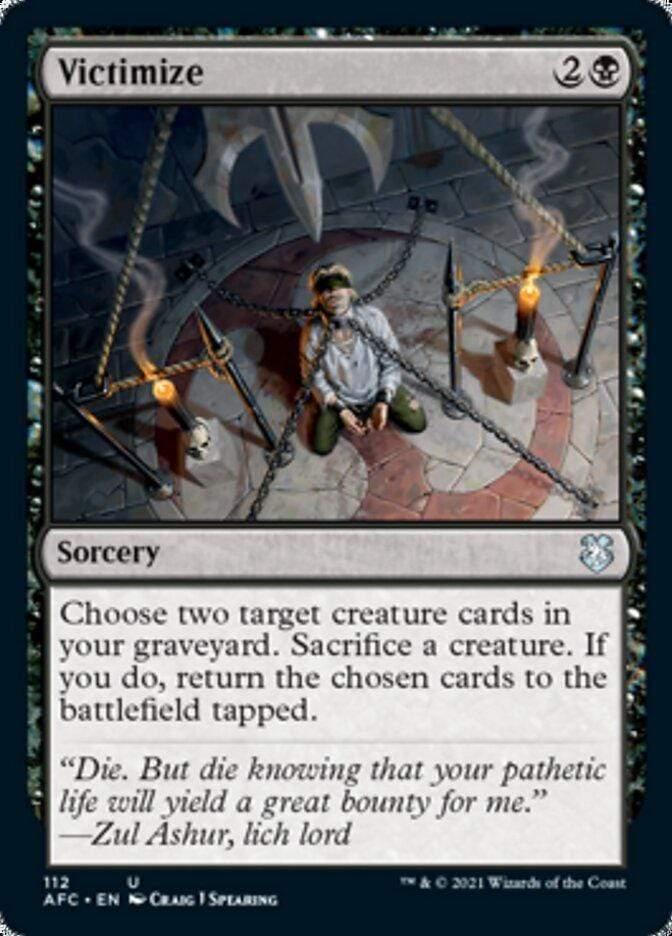 Magic: The Gathering MTG Single Victimize [Dungeons & Dragons: Adventures in the Forgotten Realms Commander]