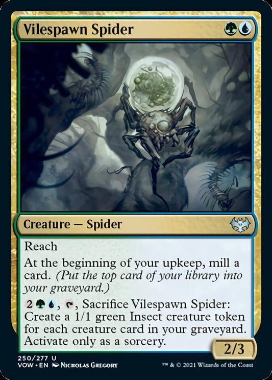 Magic: The Gathering MTG Single Vilespawn Spider [Innistrad: Crimson Vow]