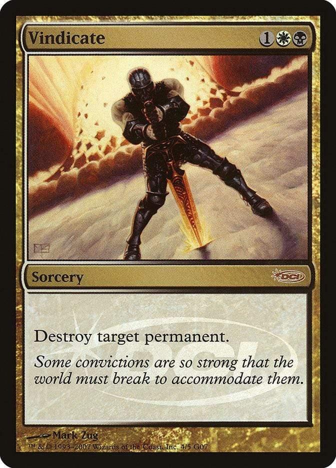 Magic: The Gathering MTG Single Vindicate [Judge Gift Cards 2007]