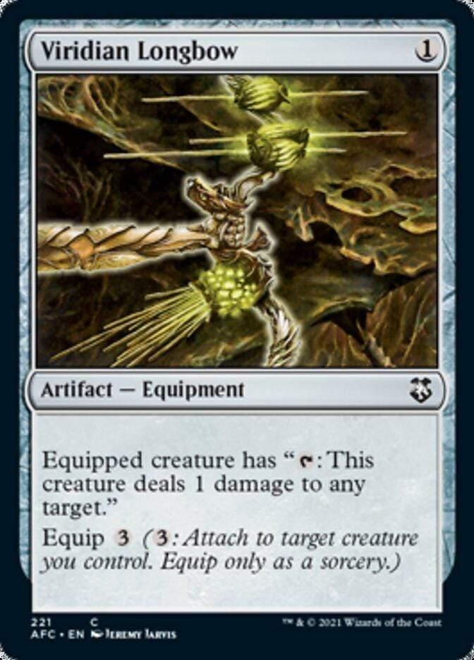 Magic: The Gathering MTG Single Viridian Longbow [Dungeons & Dragons: Adventures in the Forgotten Realms Commander]