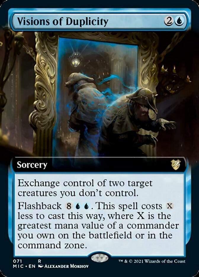 Magic: The Gathering MTG Single Visions of Duplicity (Extended) [Innistrad: Midnight Hunt Commander]