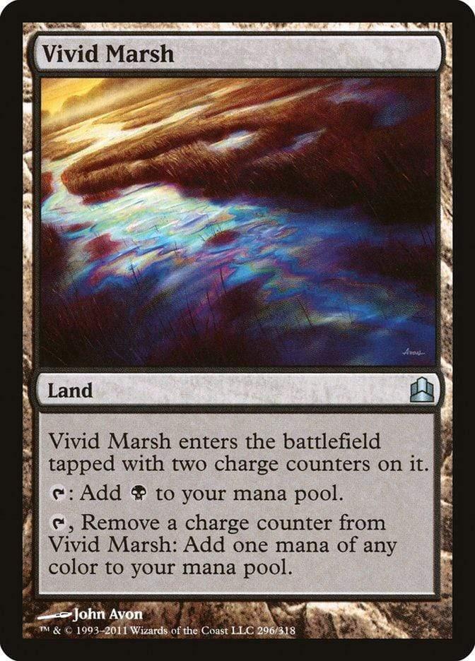 Magic: The Gathering MTG Single Vivid Marsh [Commander 2011]